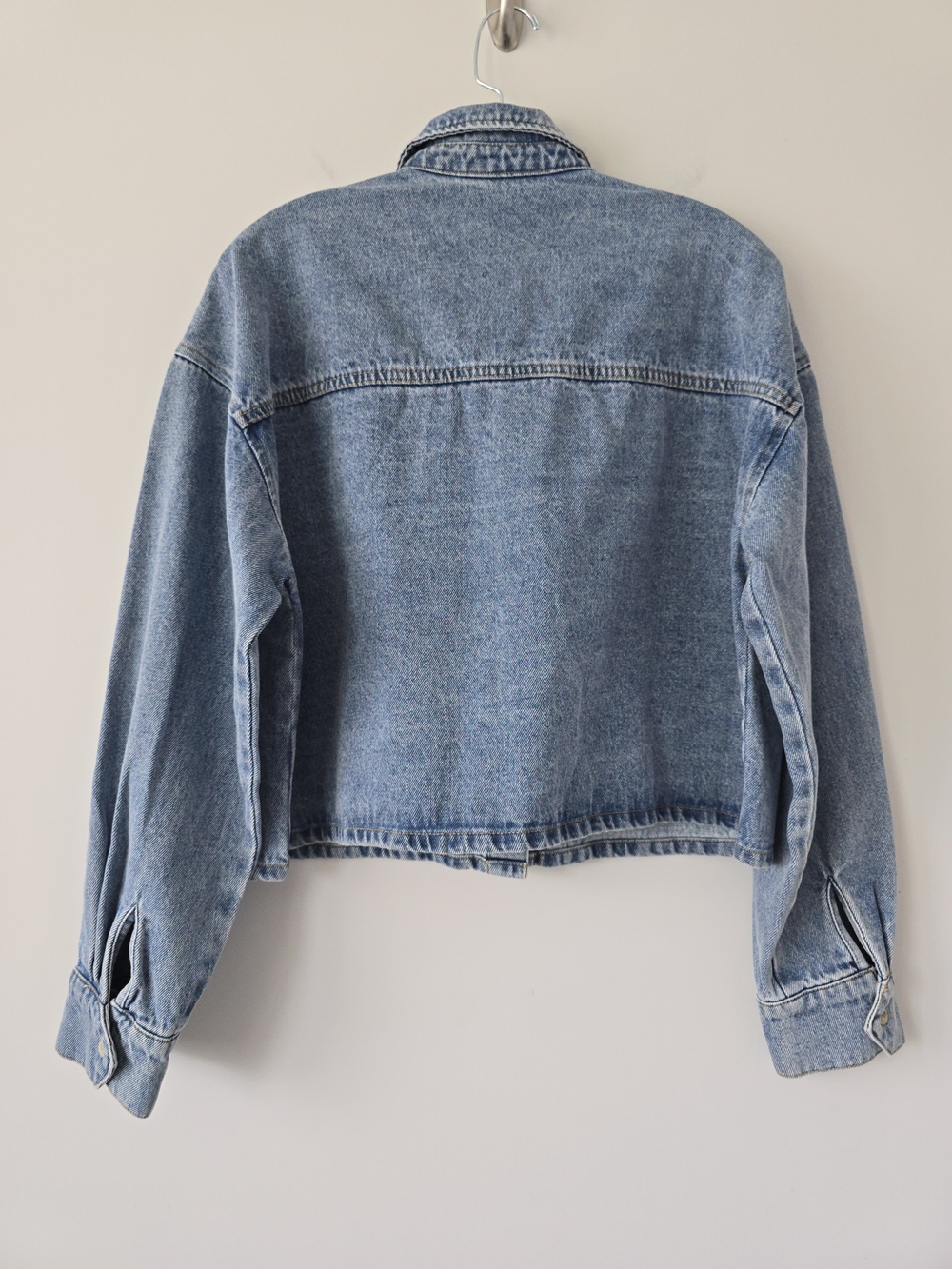 Steve Madden Rafi Denim Shirt Jacket Women S Blue NWT Cropped Shacket - Picture 2 of 7